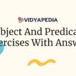 Subject And Predicate Exercises With Answer