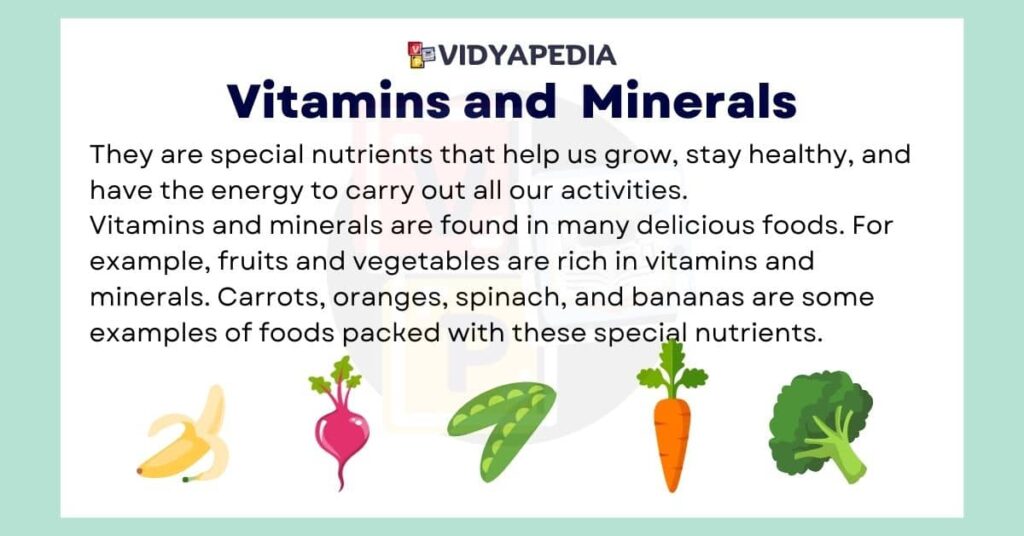 Vitamins and minerrals